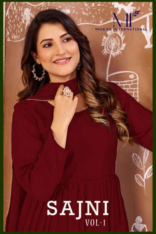 MOKSH INTERNATIONAL KURTI SAJNI VOL-1 PRINTED KURTI WHOLESALER