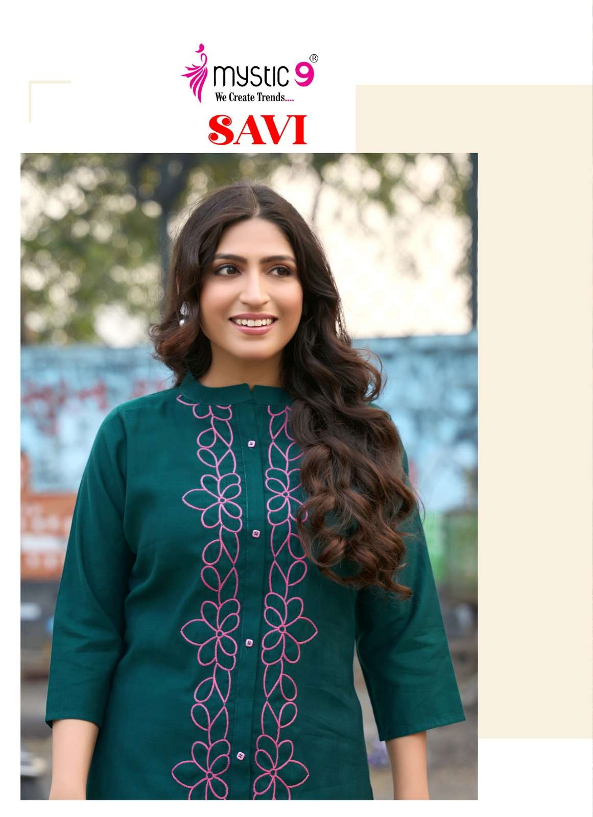 MYSTIC 9 KURTI SAVI VOL 1 PRINTED KURTI WHOLESALER