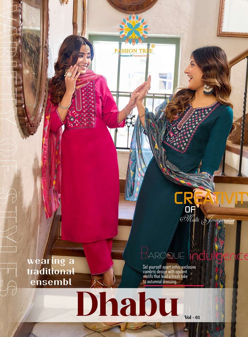 PASSION TREE KURTI DHABU VOL-1 PRINTED KURTI WHOLESALER