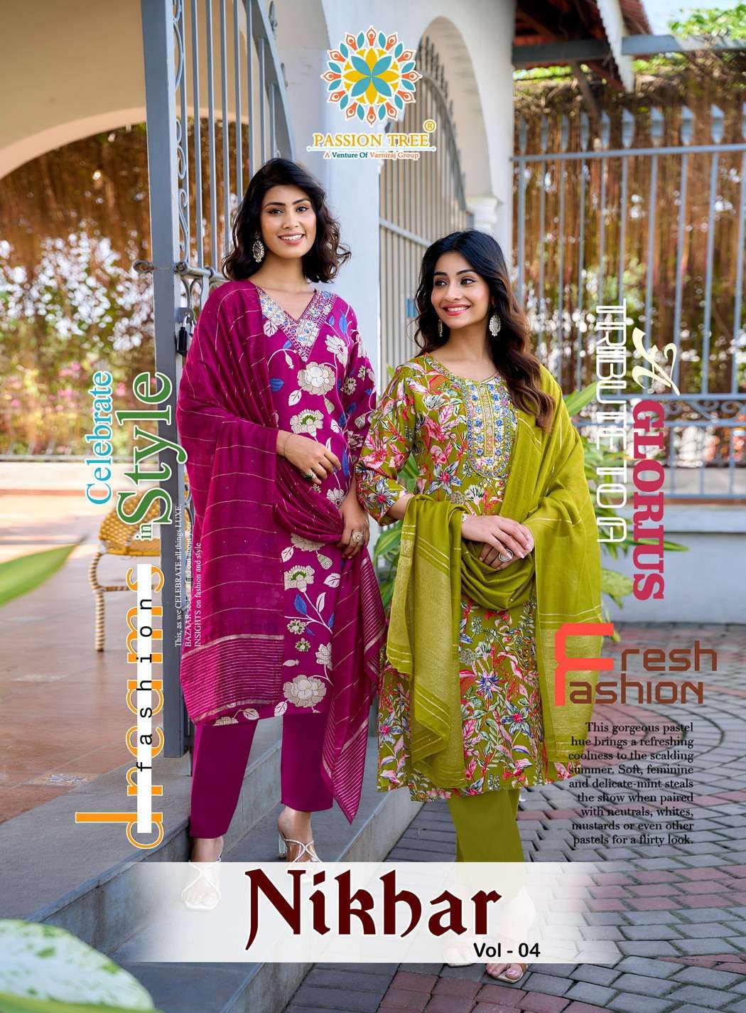 Passion Tree NIKHAAR VOL-4 PRINTED KURTI WHOLESALER 
