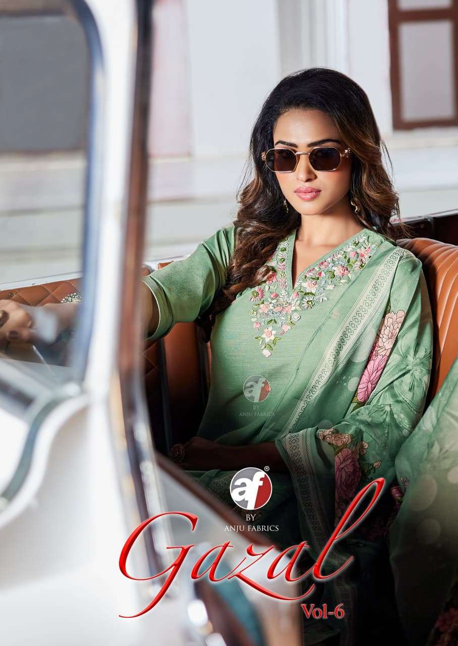 A F KURTI GAZAL VOL 6 PRINTED KURTI WHOLESALER