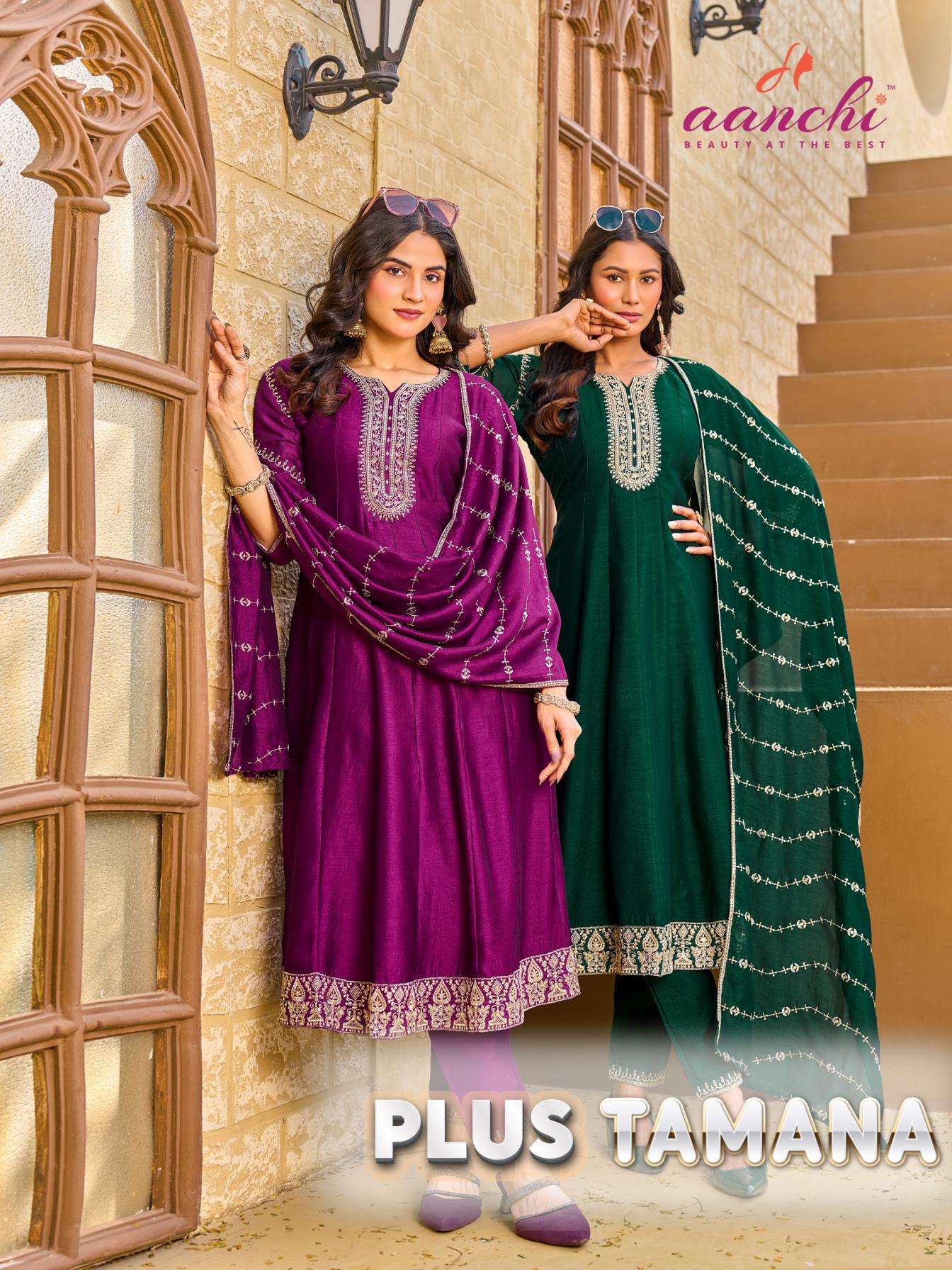 AANCHI KURTI PLUS TAMANA PRINTED KURTI WHOLESALER