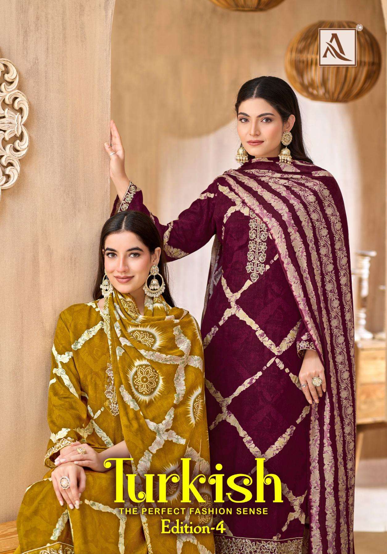 ALOK SUIT TURKISH VOL 4 PRINTED KURTI WHOLESALER