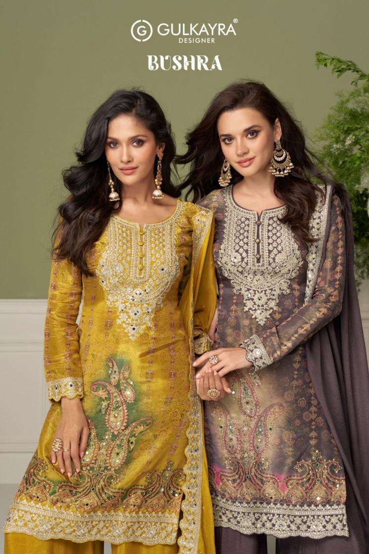 GULKAYRA DESIGNER KURTI BUSHRA PRINTED KURTI WHOLESALER