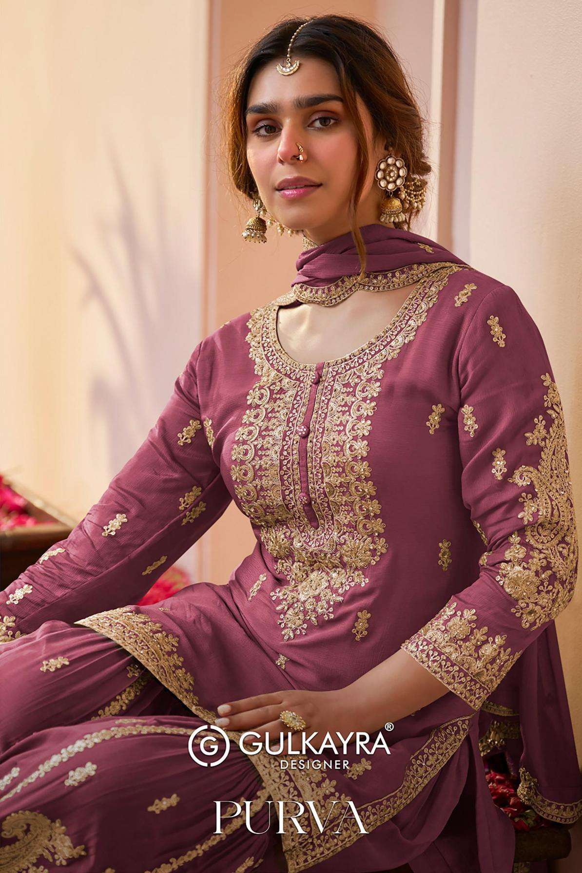 GULKAYRA DESIGNER KURTI PURVA PRINTED KURTI WHOLESALER