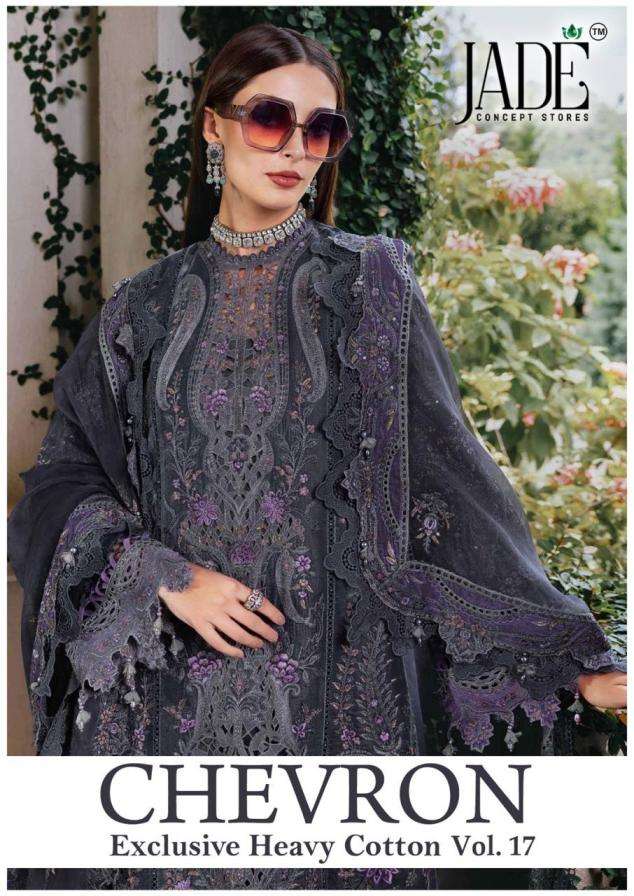 JADE CONCEPT STORE SUIT CHEVRON EXCLUSIVE HEAVY COTTON VOL 17 PRINTED KURTI WHOLESALER