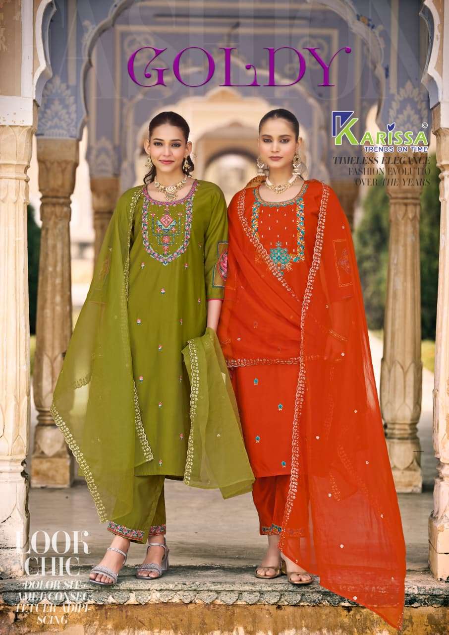 KARISSA KURTI GOLDY PRINTED KURTI WHOLESALER