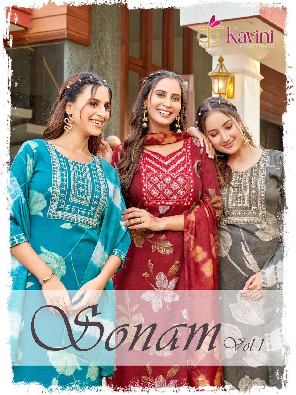 KAVINI KURTI SONAM VOL 1 PRINTED KURTI WHOLESALER