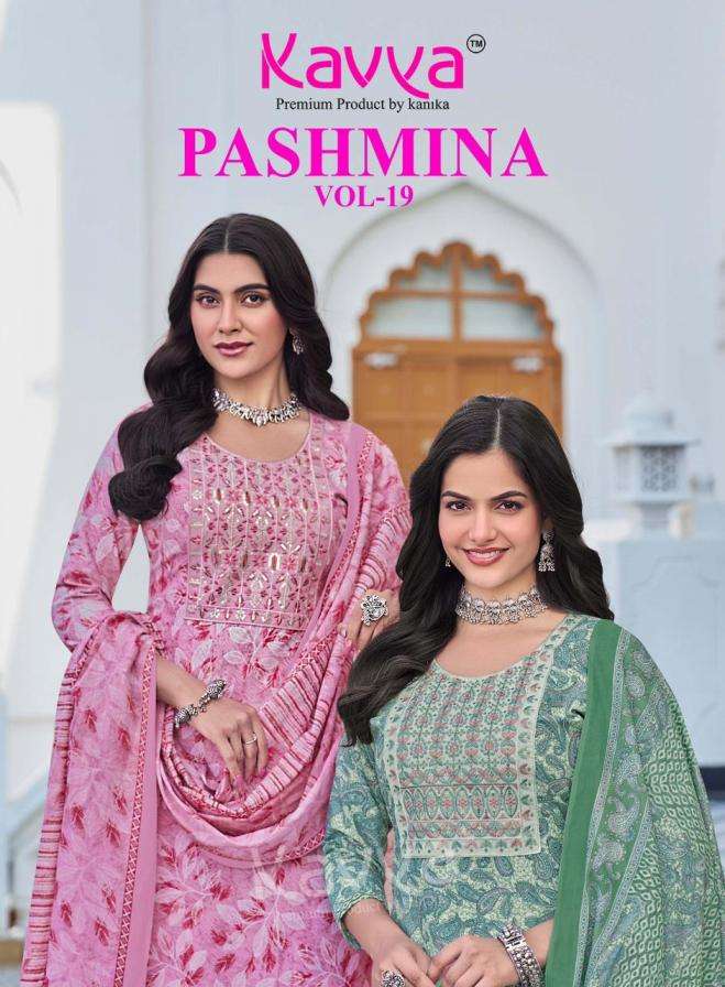 KAVYA KURTI PASHMINA VOL 19 PRINTED KURTI WHOLESALER