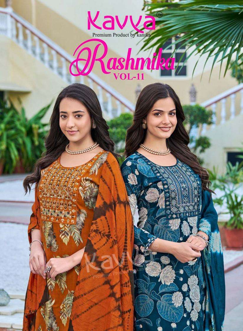 KAVYA KURTI RASHMIKA  VOL 11 PRINTED KURTI WHOLESALER