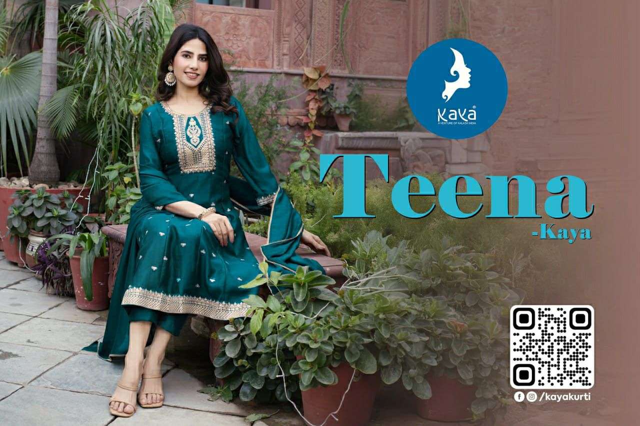 KAYA KURTI TEENA PRINTED KURTI WHOLESALER