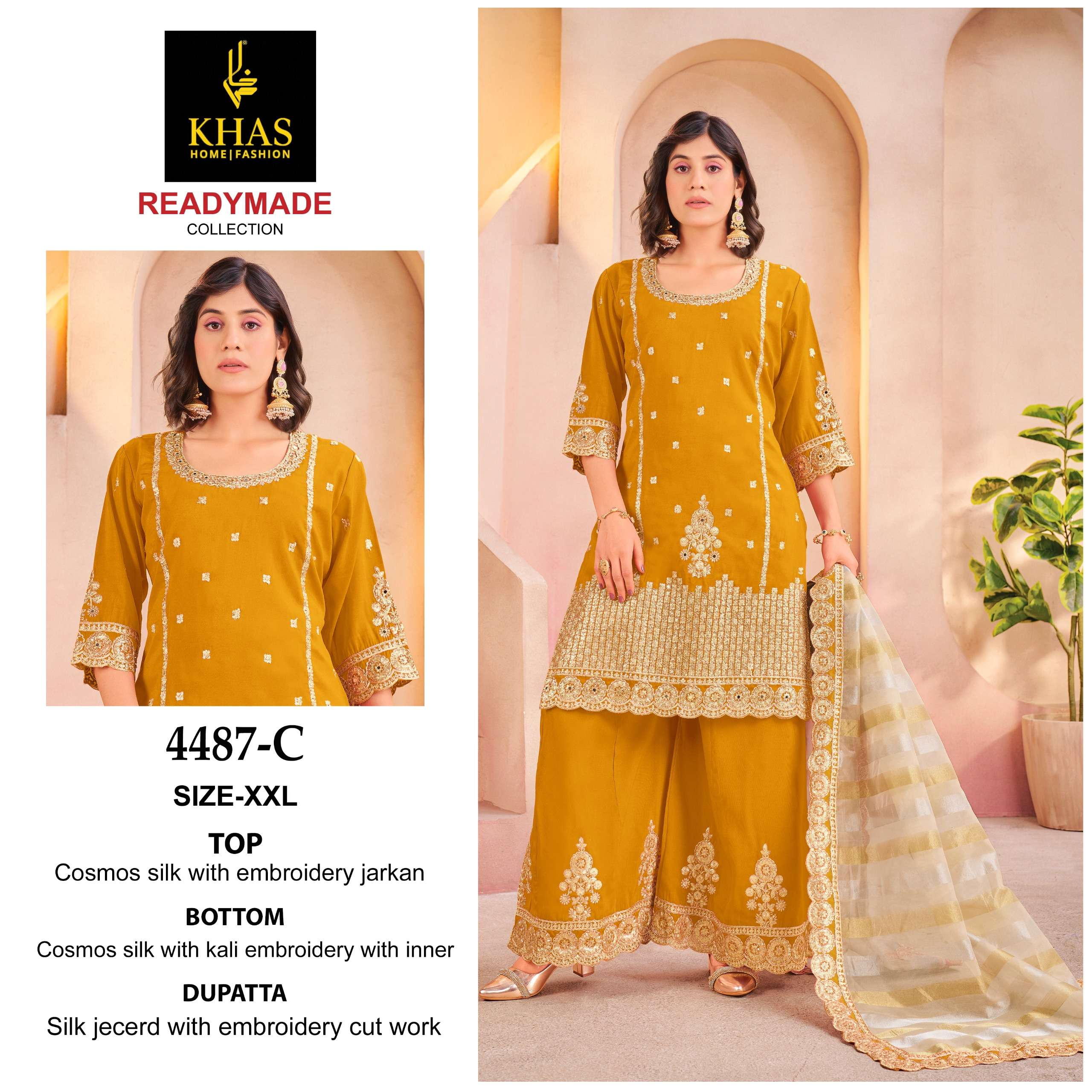 KHAS KURTI 4487 A TO C PRINTEDKURTI WHOLESALER