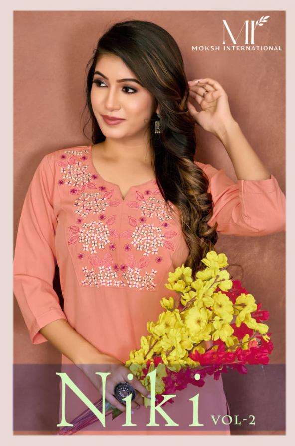 MOKSH INTERNATIONAL KURTI NIKI VOL-2 PRINTED KURTI WHOLESALER