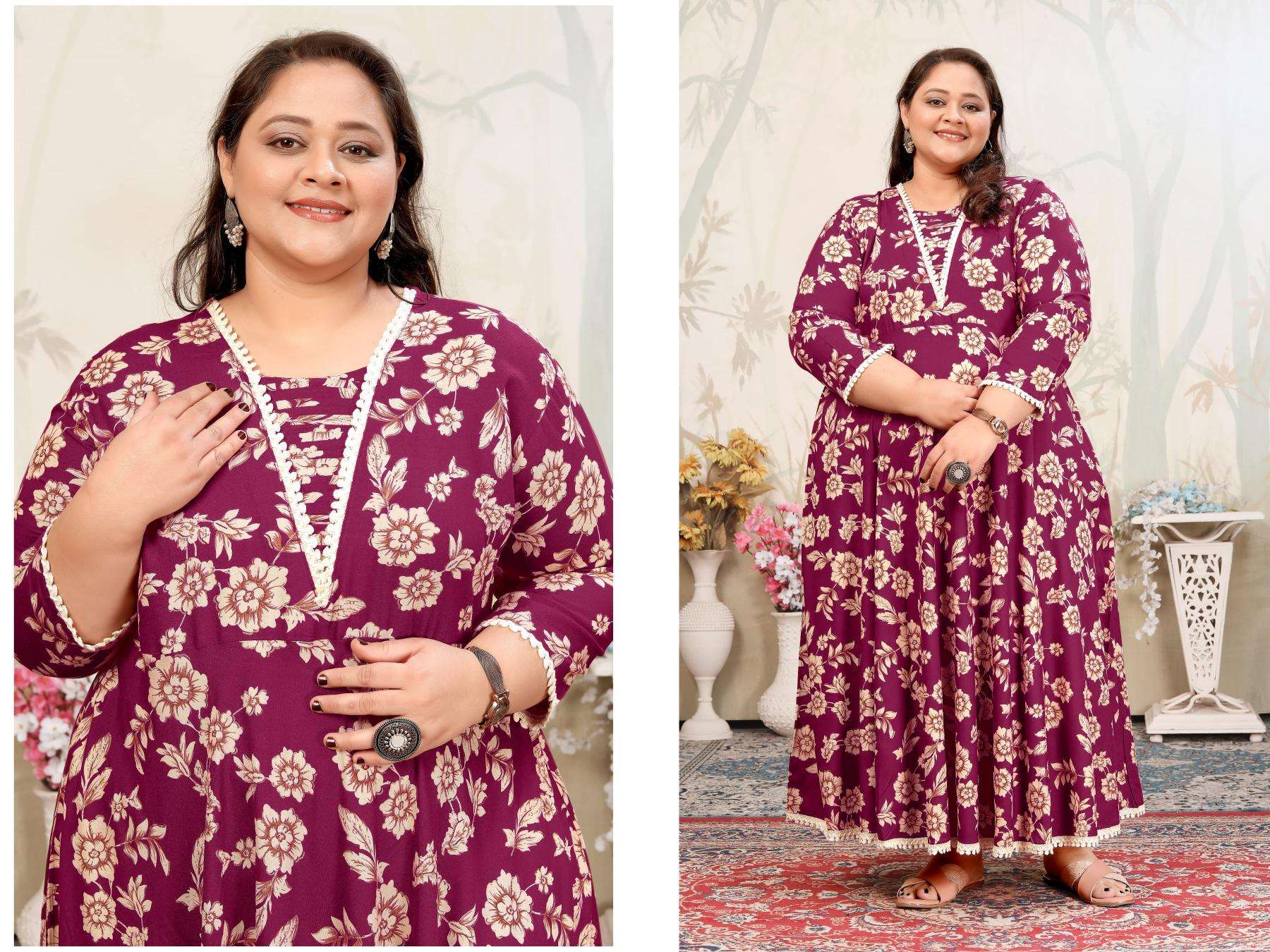 MOKSH INTERNATIONAL KURTI PLUS SIZE JOY VOL-1 PRINTED KURTI WHOLESALER