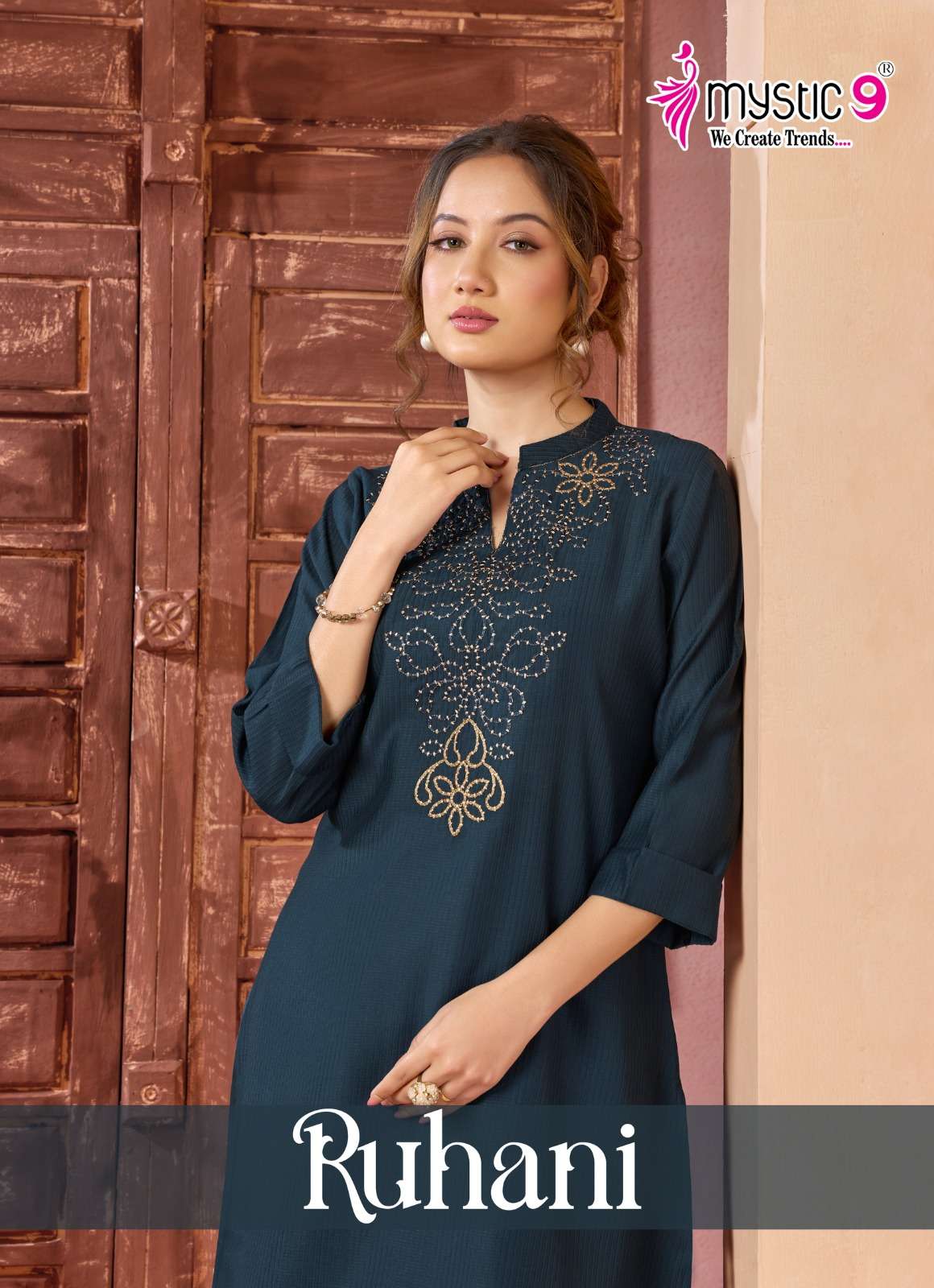 MYSTIC 9 KURTI RUHANI VOL 1 PRINTED KURTI WHOLESALER