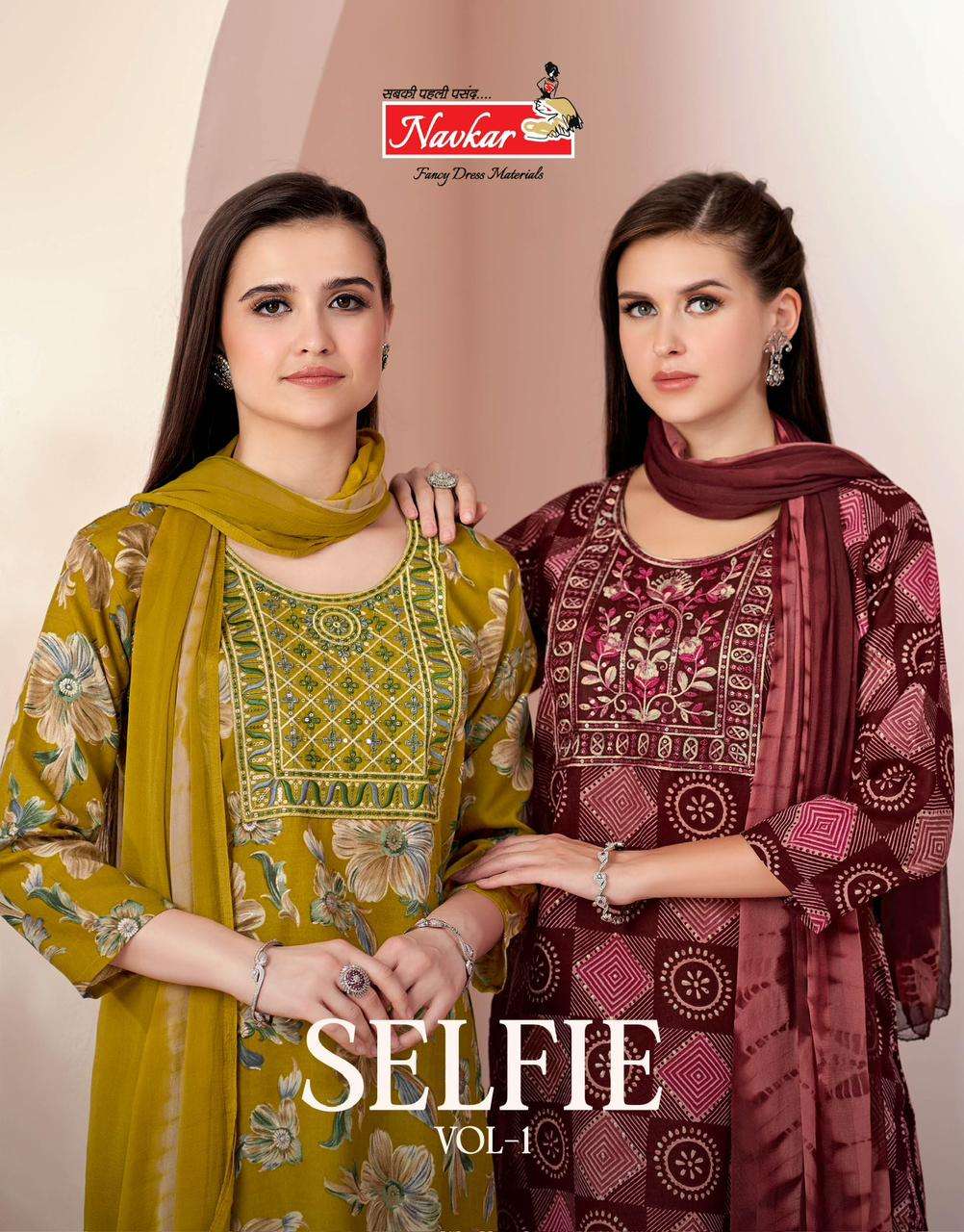 NAVKAR KURTI SELFIE VOL 1 PRINTED KURTI WHOLESALER