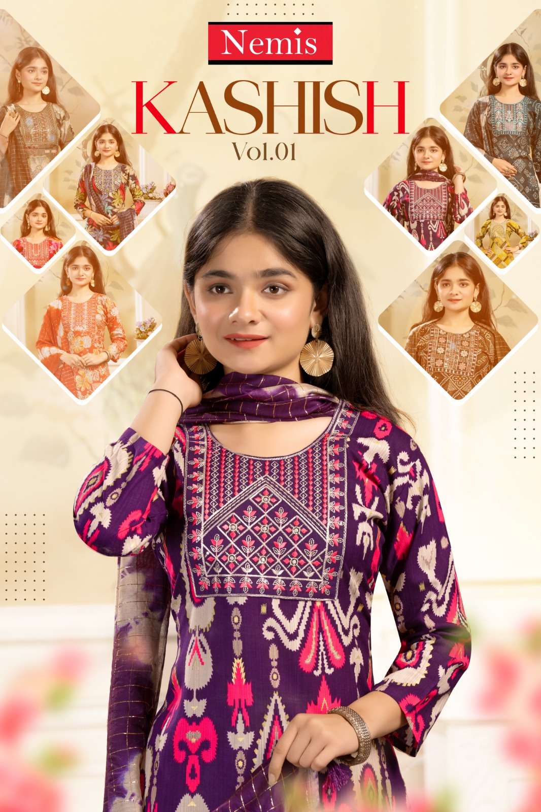NEMIS KURTI KASHISH VOL 1 PRINTED KURTI WHOLESALER