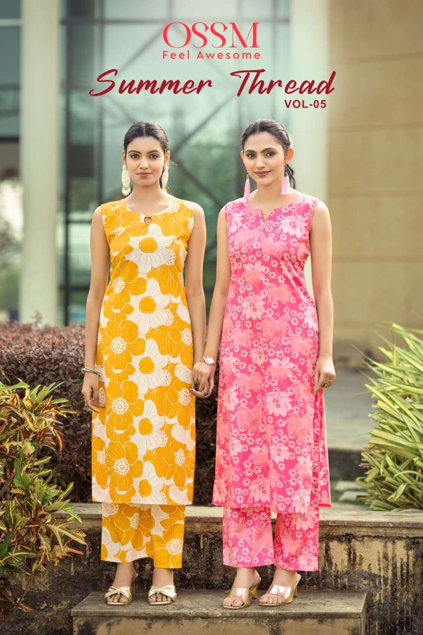 OSSM KURTI SUMMER THREADS VOL 05 PRINTED KURTI WHOLESALER