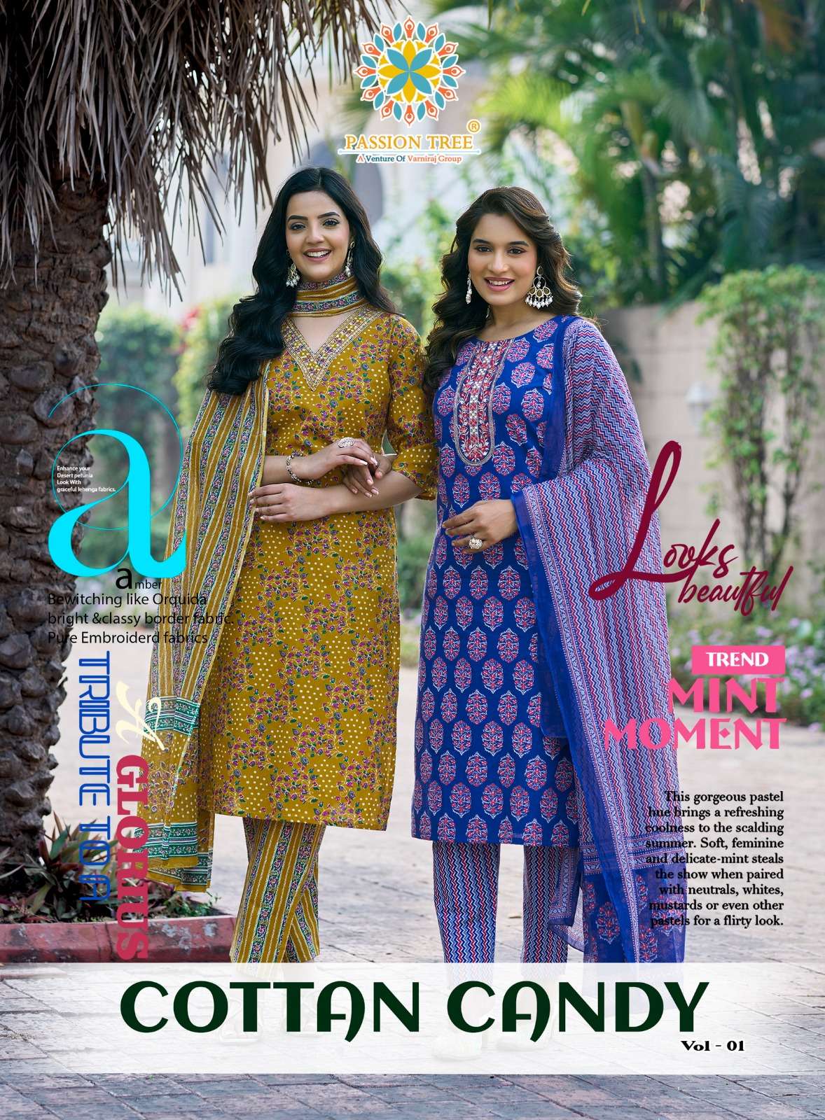 PASSION TREE KURTI COTTON CANDY VOL-1 PRINTED KURTI WHOLESALER