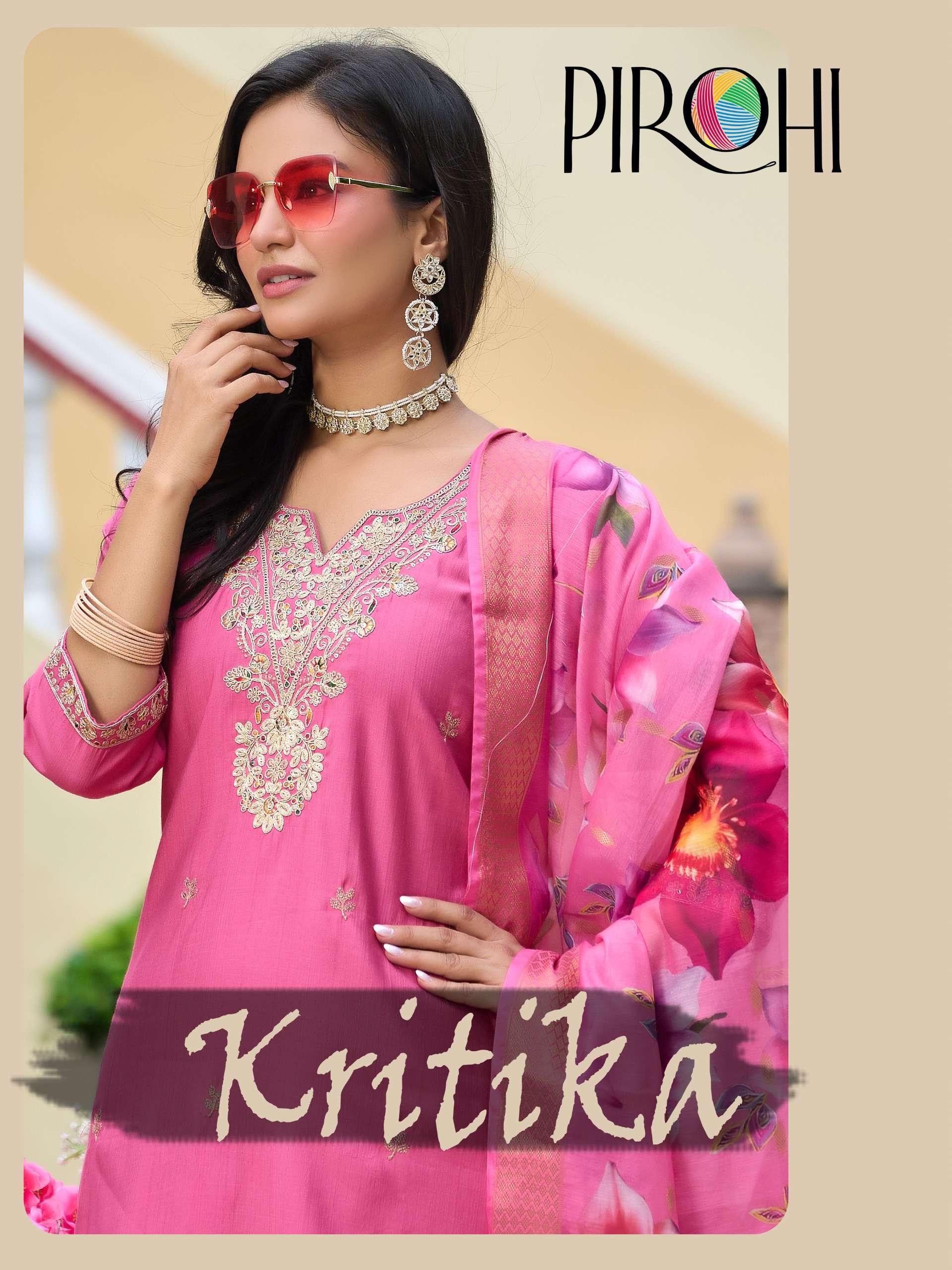 PIROHI KURTI KRITIKA PRINTED KURTI WHOLESALER
