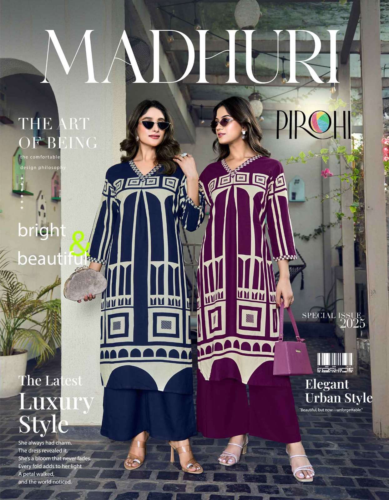PIROHI KURTI MADHURI PRINTED KURTI WHOLESALER