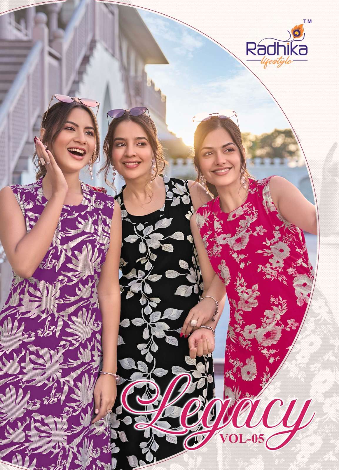 RADHIKA LIFESTYLE KURTI LEGACY VOL 5 PRINTED KURTI WHOLESALER