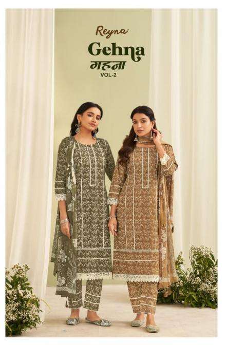 REYNA SUIT GEHNA VOL 2 PRINTED KURTI WHOLESALER