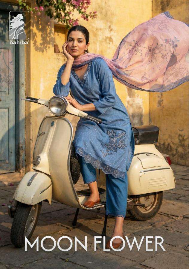 SAHIBA SUIT MOON FLOWER PRINTED KURTI WHOLESALER