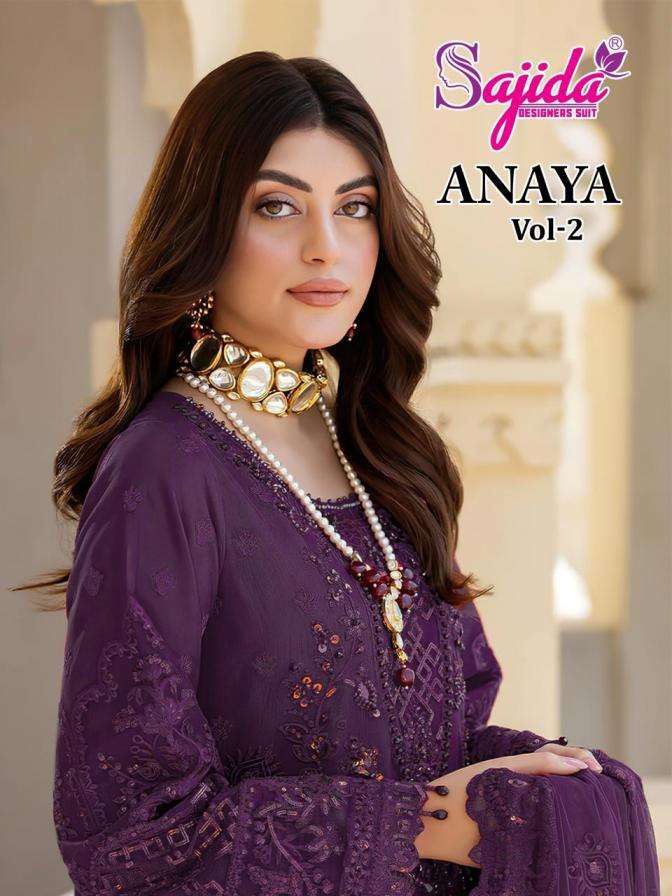SAJIDA DESIGNERS SUIT ANAYA VOL 2 1051BCD PRINTED KURTI WHOLESALER