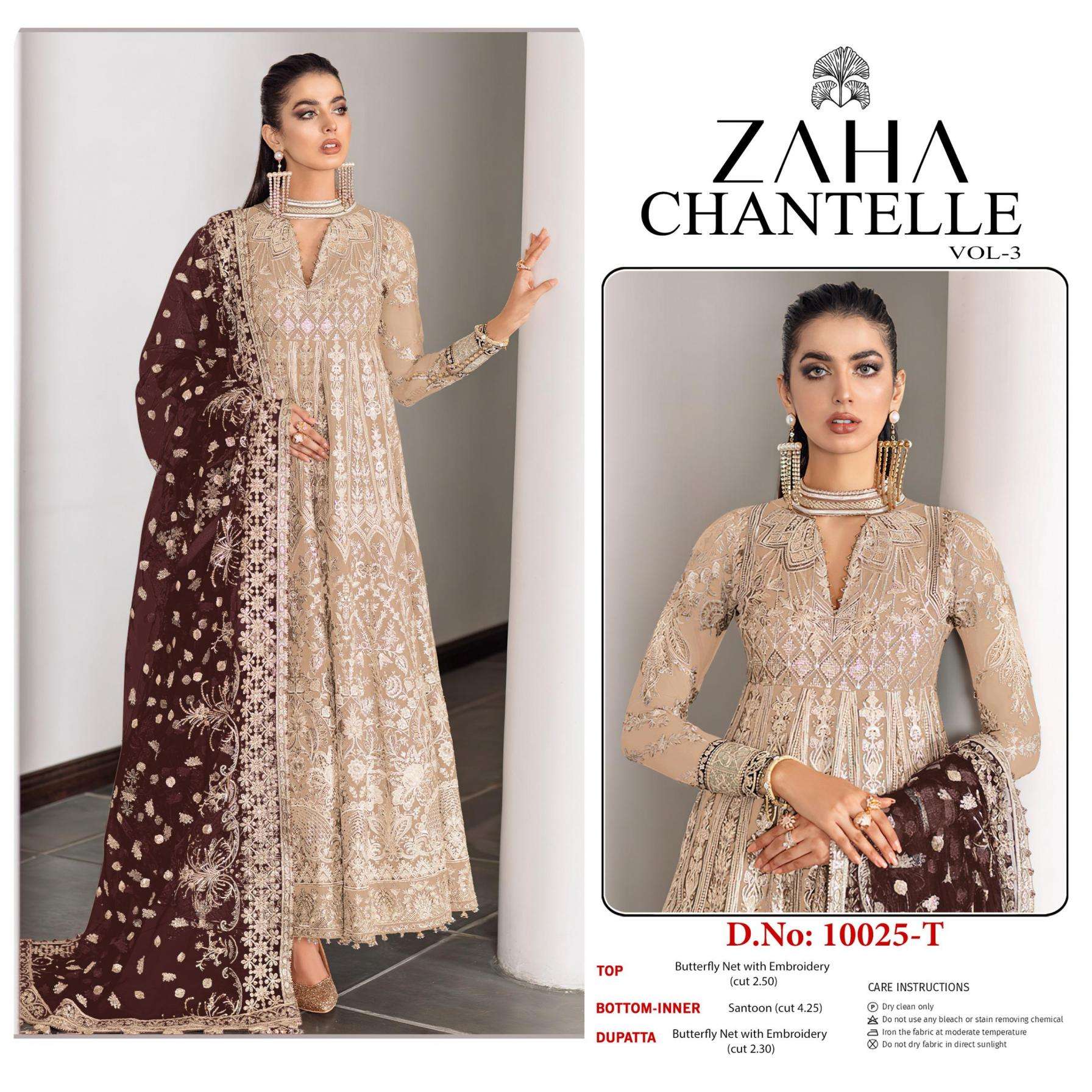 SAJIDA DESIGNERS SUIT CHANTELLE VOL 4 PRINTED KURTI WHOLESALER