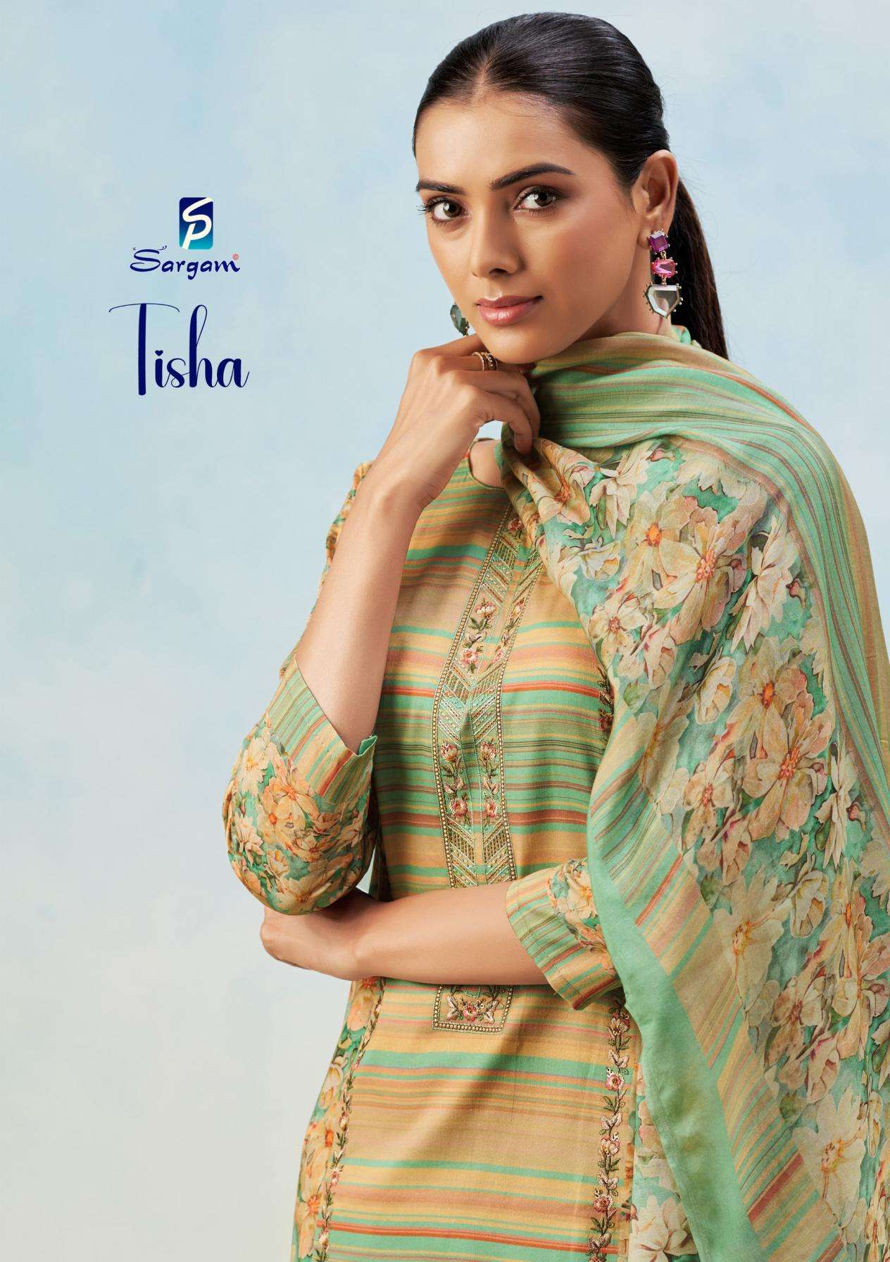 SARGAM PRINTS SUIT TISHA PRINTED KURTI WHOLESALER