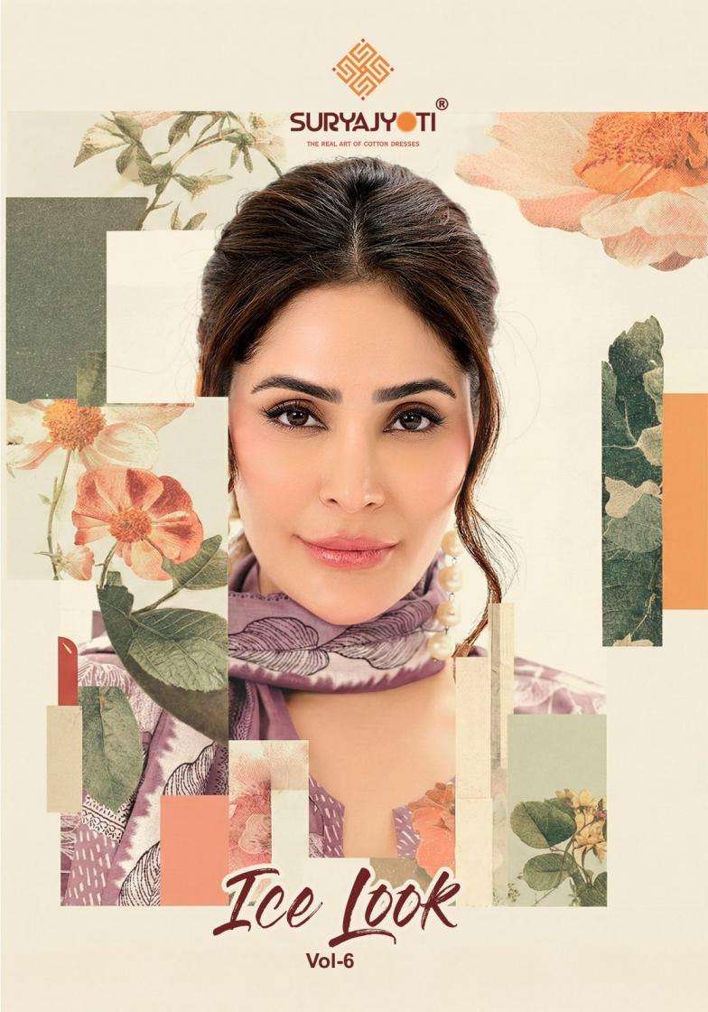 SURYAJYOTI KURTI ICE LOOK VOL 6 PRINTED KURTI WHOLESALER