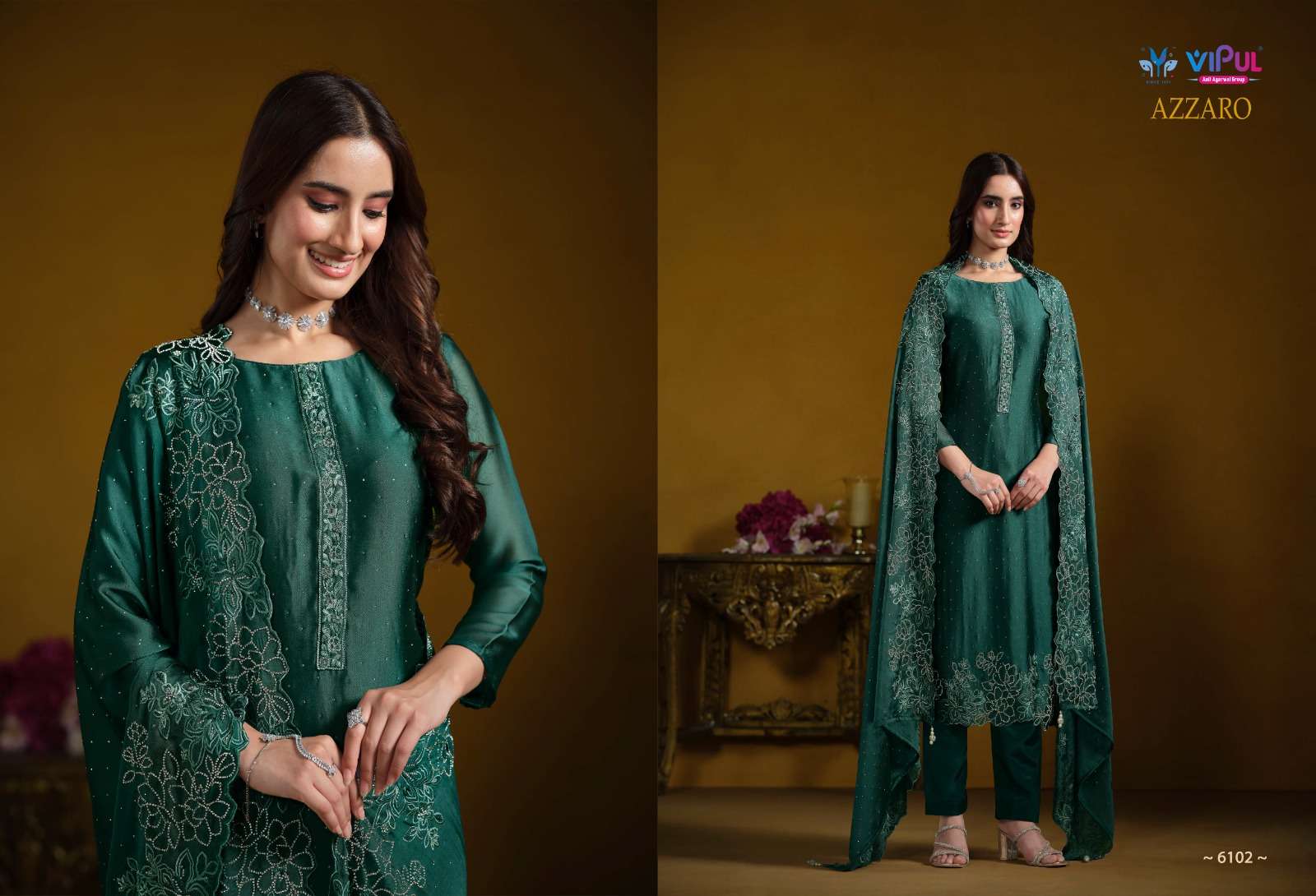 VIPUL SUIT AZZARO PRINTED KURTI WHOLESALER