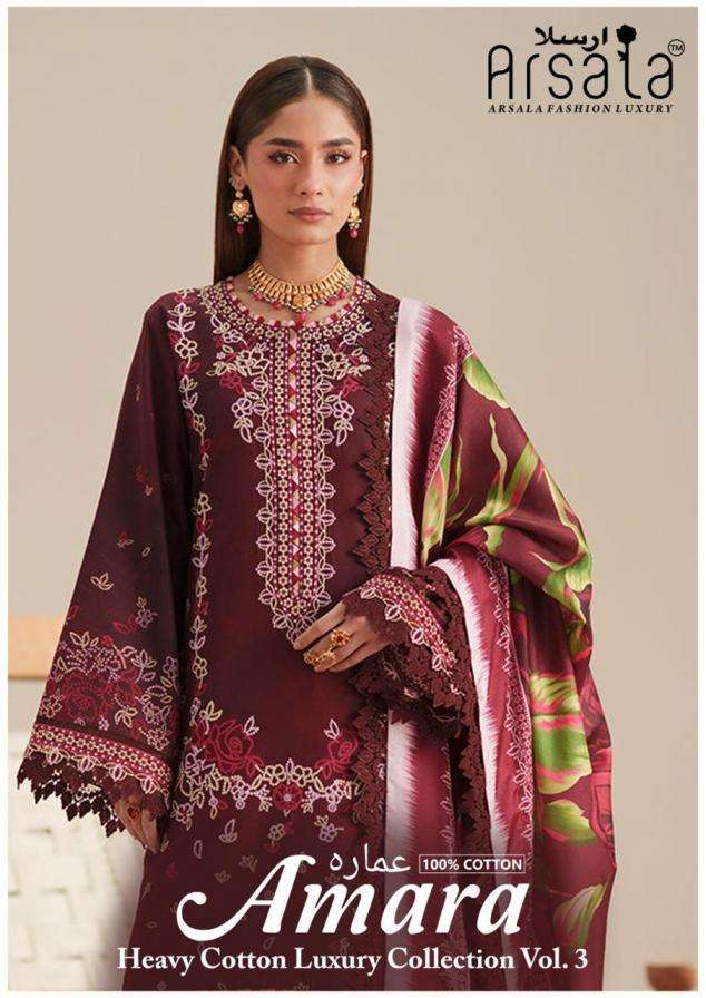 ARSALA FASHION SUIT AMARA LUXURY COLLECTION VOL 3 PRINTED KURTI WHOLESALER
