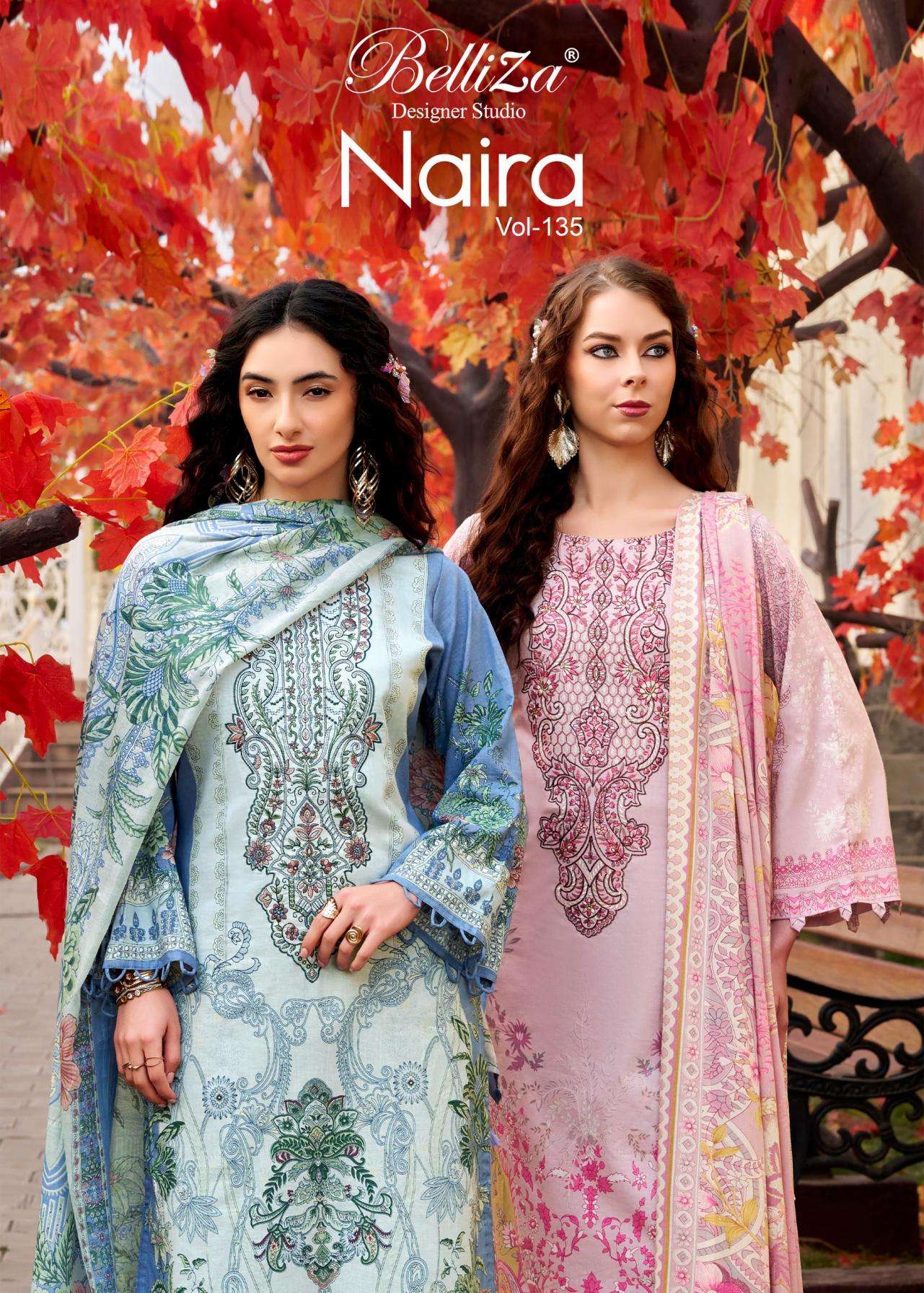 BELLIZA DESIGNER KURTI NAIRA VOL 135 PRINTED KURTI WHOLESALER