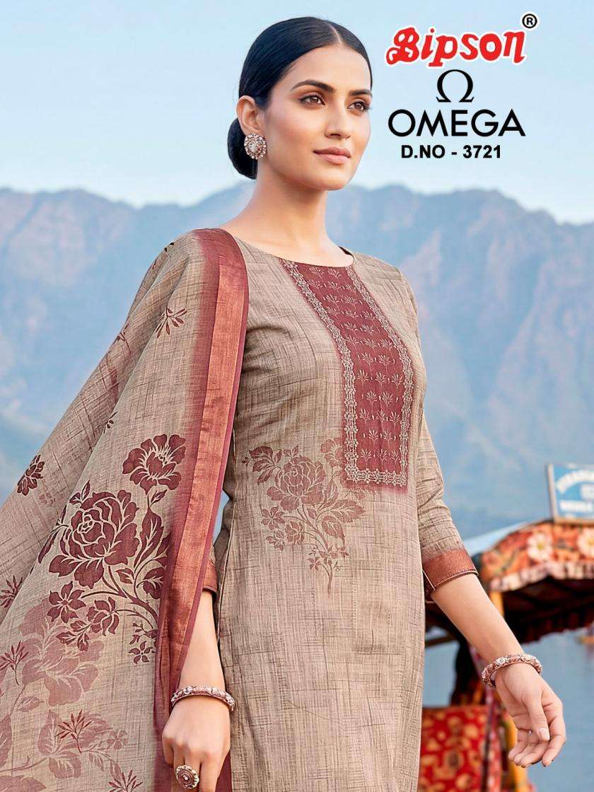BIPSON FASHION SUIT OMEGA 3721 PRINTED KURTI WHOLESALER