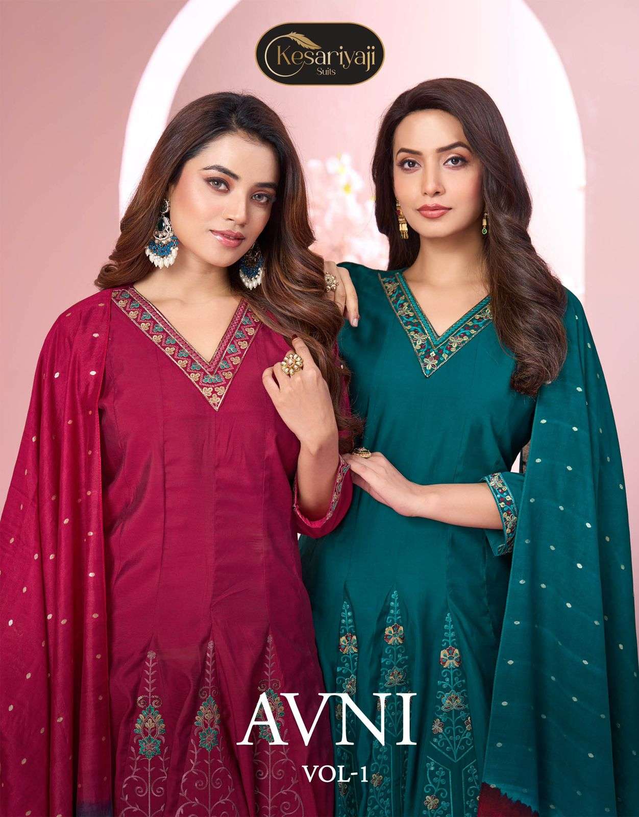 KESHRIYA KURTI AVNI VOL 1 PRINTED KURTI WHOLESALER