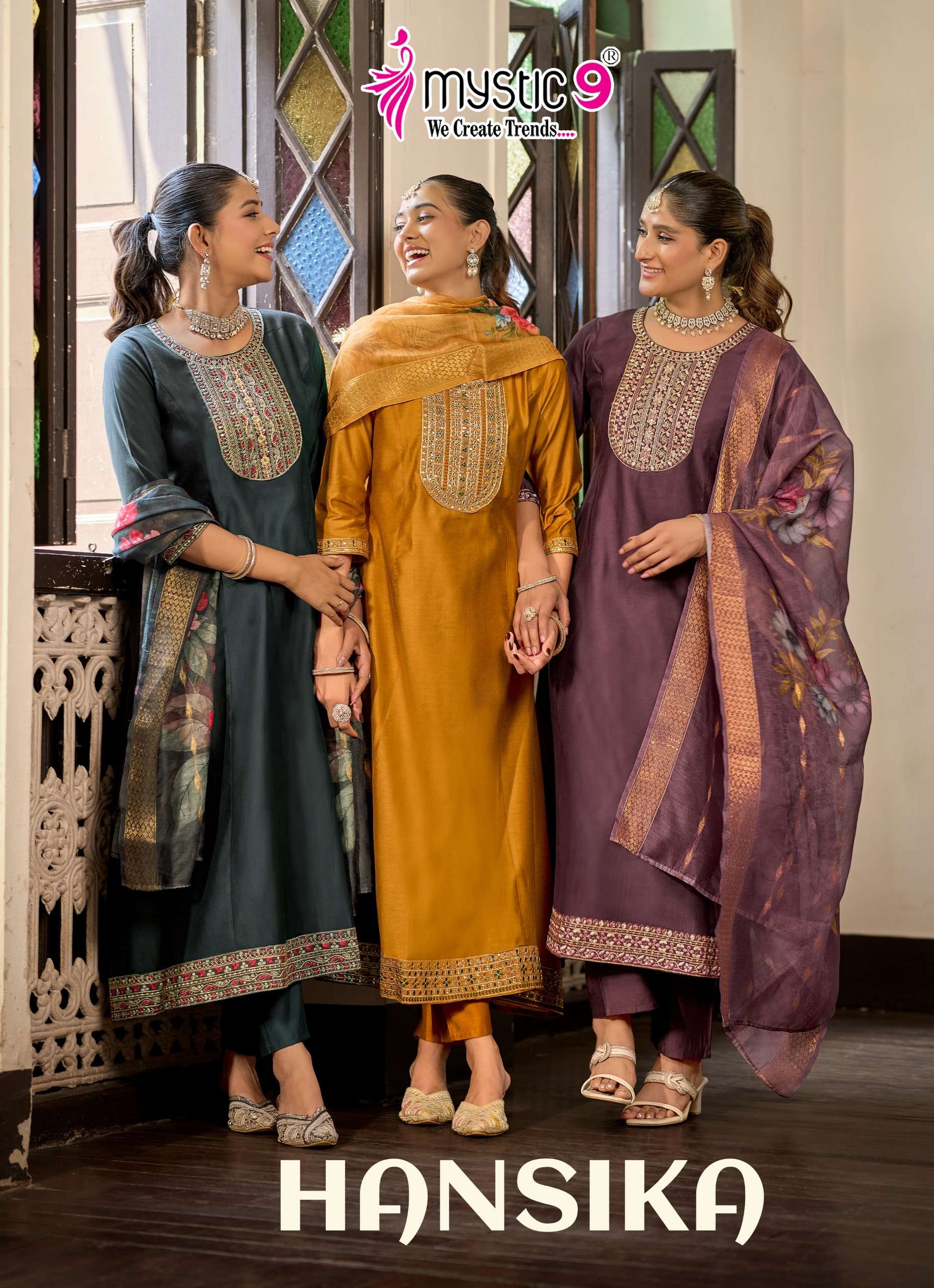 MYSTIC 9 KURTI HANSIKA VOL 4 PRINTED KURTI WHOLESALER