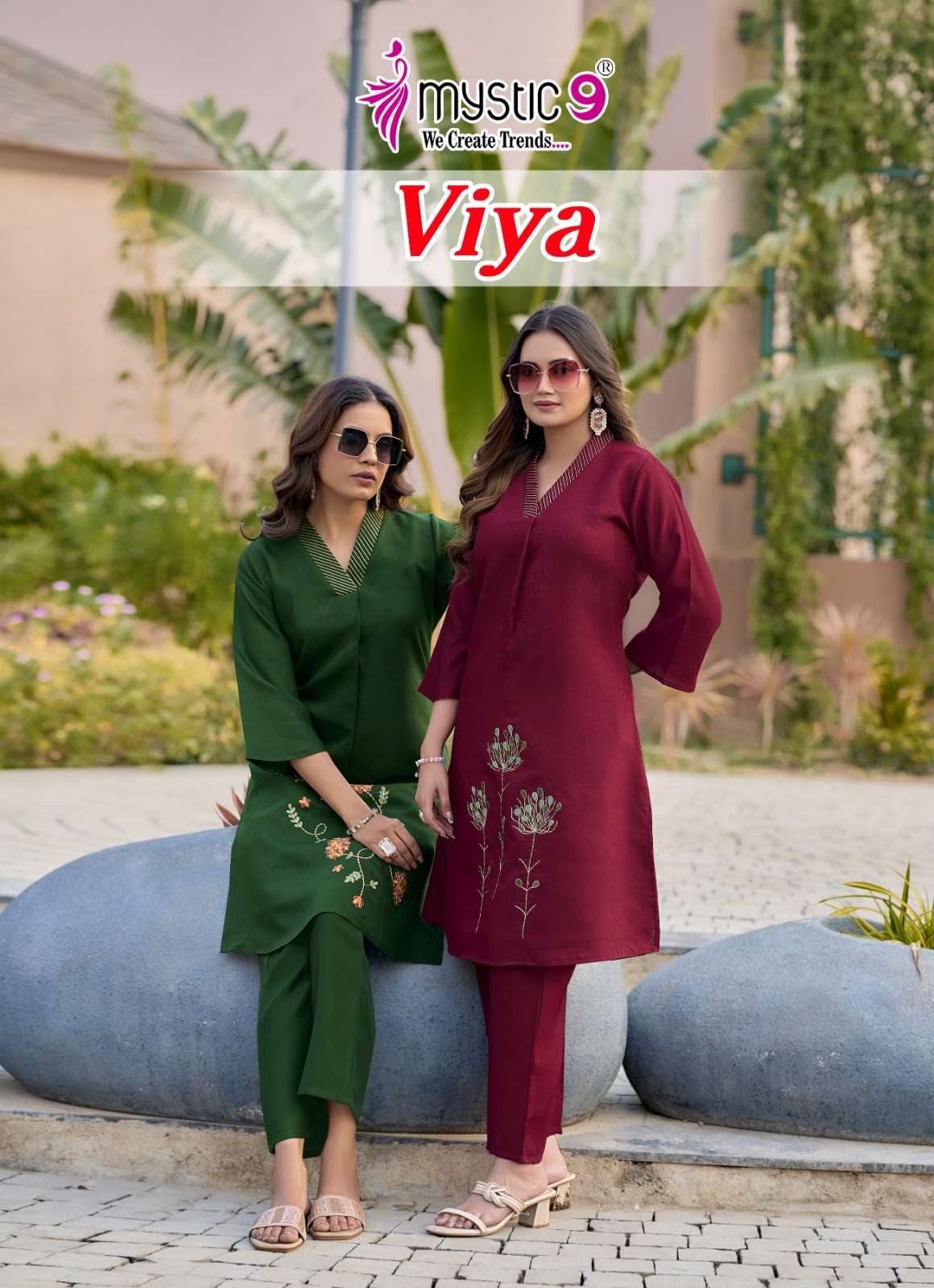 MYSTIC 9 KURTI VIYA VOL 1 PRINTED KURTI WHOLESALER