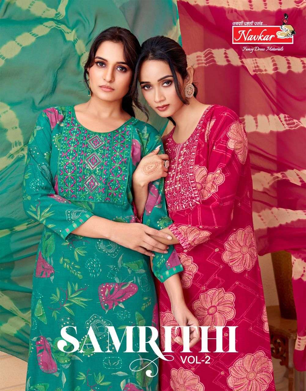 NAVKAR KURTI SAMRITHI VOL 2 PRINTED KURTI WHOLESALER