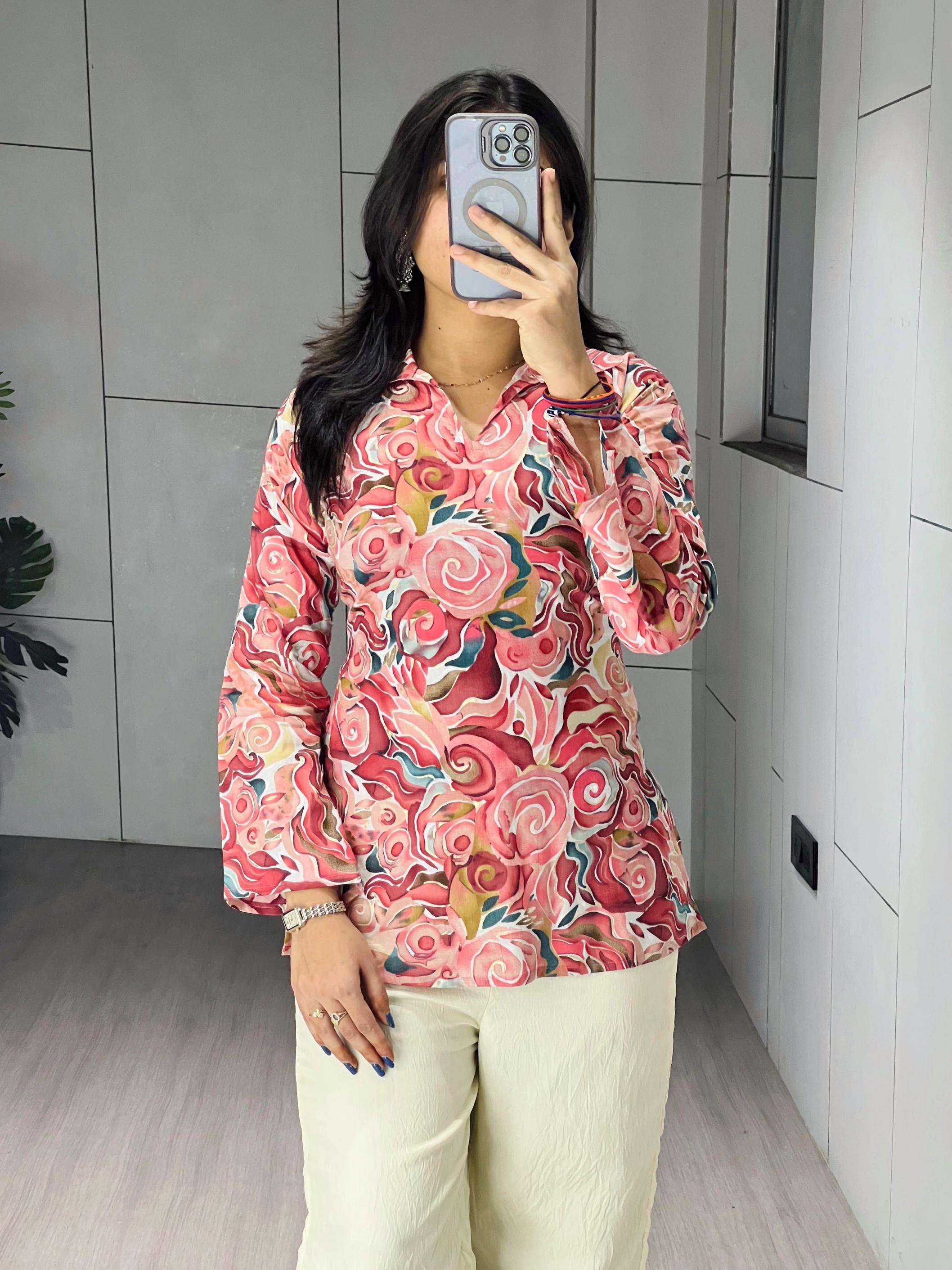 P R CLOTHING KURTI GRTN 8139 PRINTED KURTI WHOLESALER