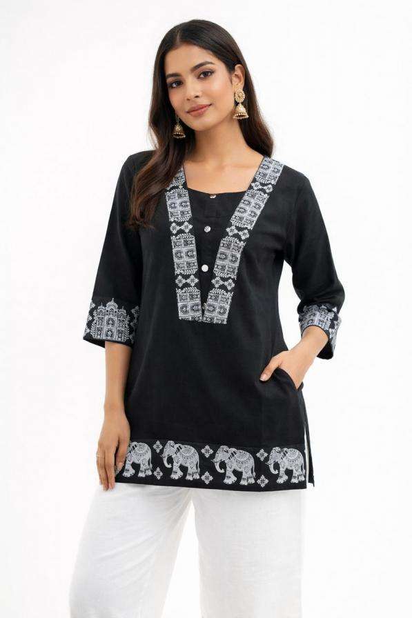 P R CLOTHING KURTI MODERN COTTON TOPS PRINTED KURTI WHOLESALER