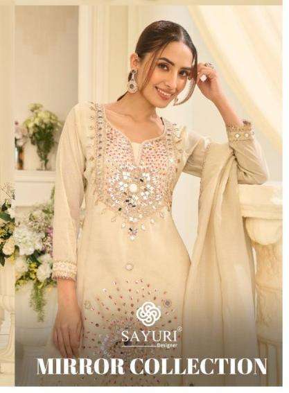SAYURI DESIGNER KURTI MIRROR COLLECTION 10312 PRINTED KURTI WHOLESALER