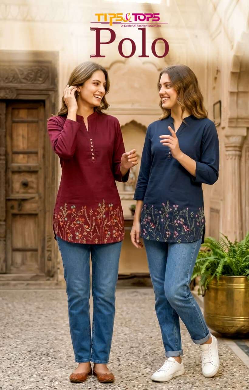 TIPS & TOPS  KURTI POLO  PRINTED KURTI WHOLESALER