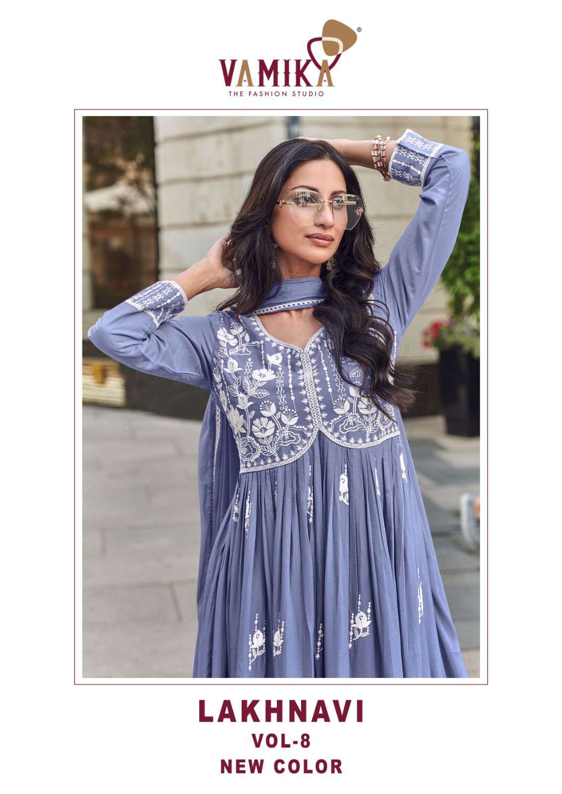 VAMIKA TM LAKHNAVI VOL :-8 PRINTED KURTI WHOLESALER