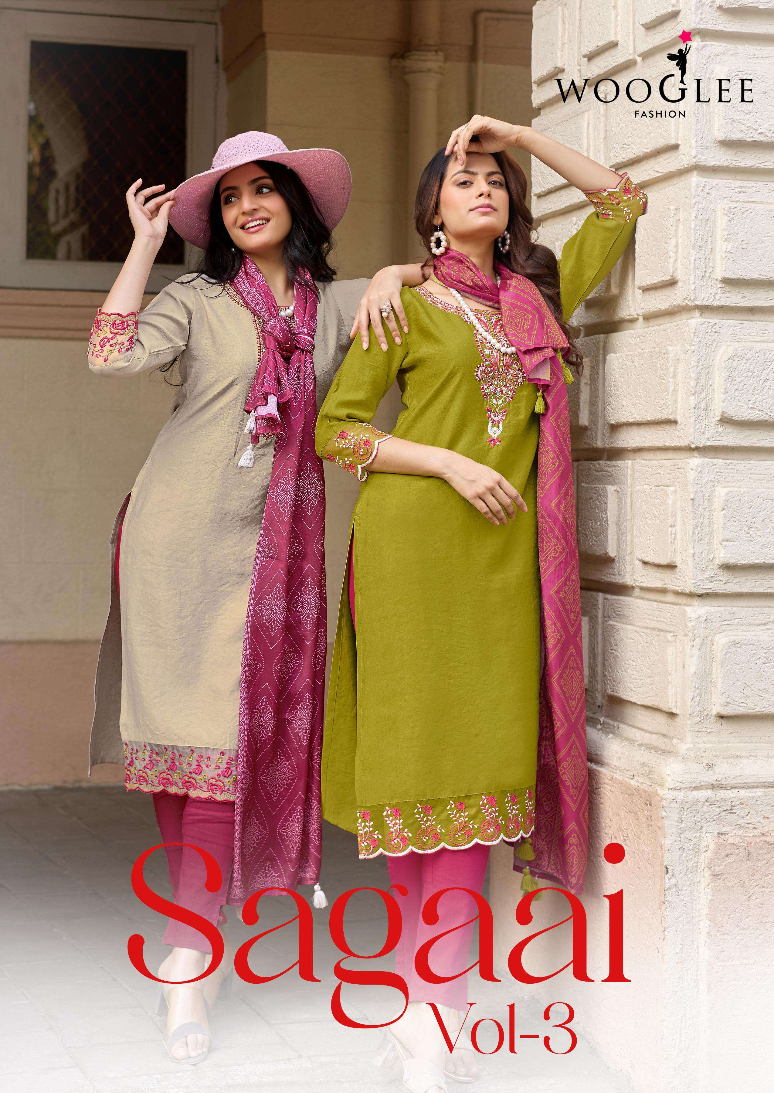 WOOGLEE KURTI SAGAAI VOL 3 PRINTED KURTI WHOLESALER