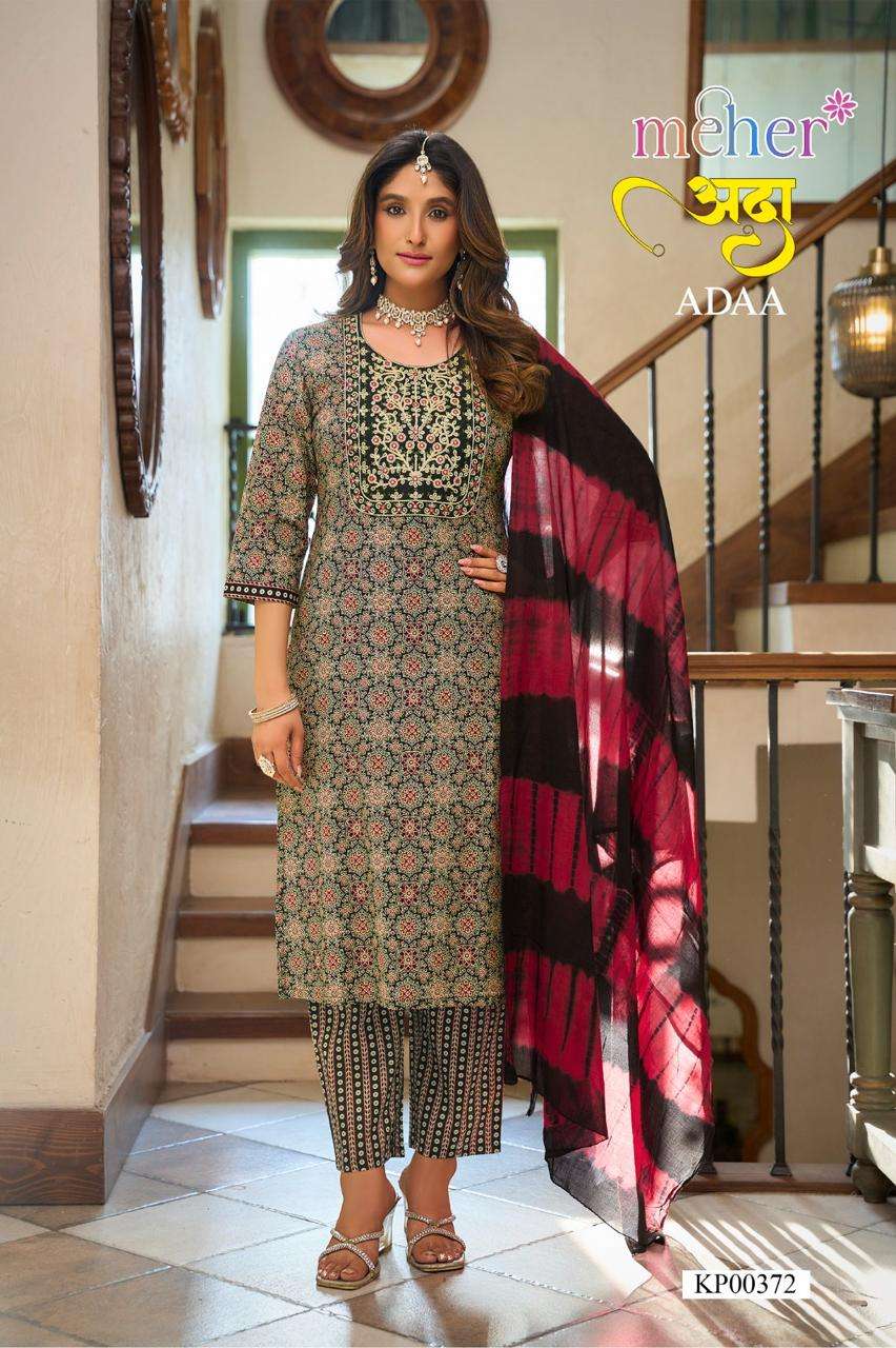 MEHER KURTI ADAA PRINTED KURTI WHOLESALER
