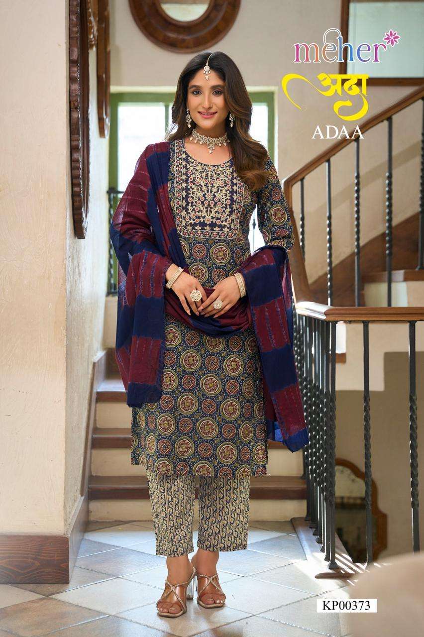 MEHER KURTI  ADAA PRINTED  KURTI WHOLESALER 