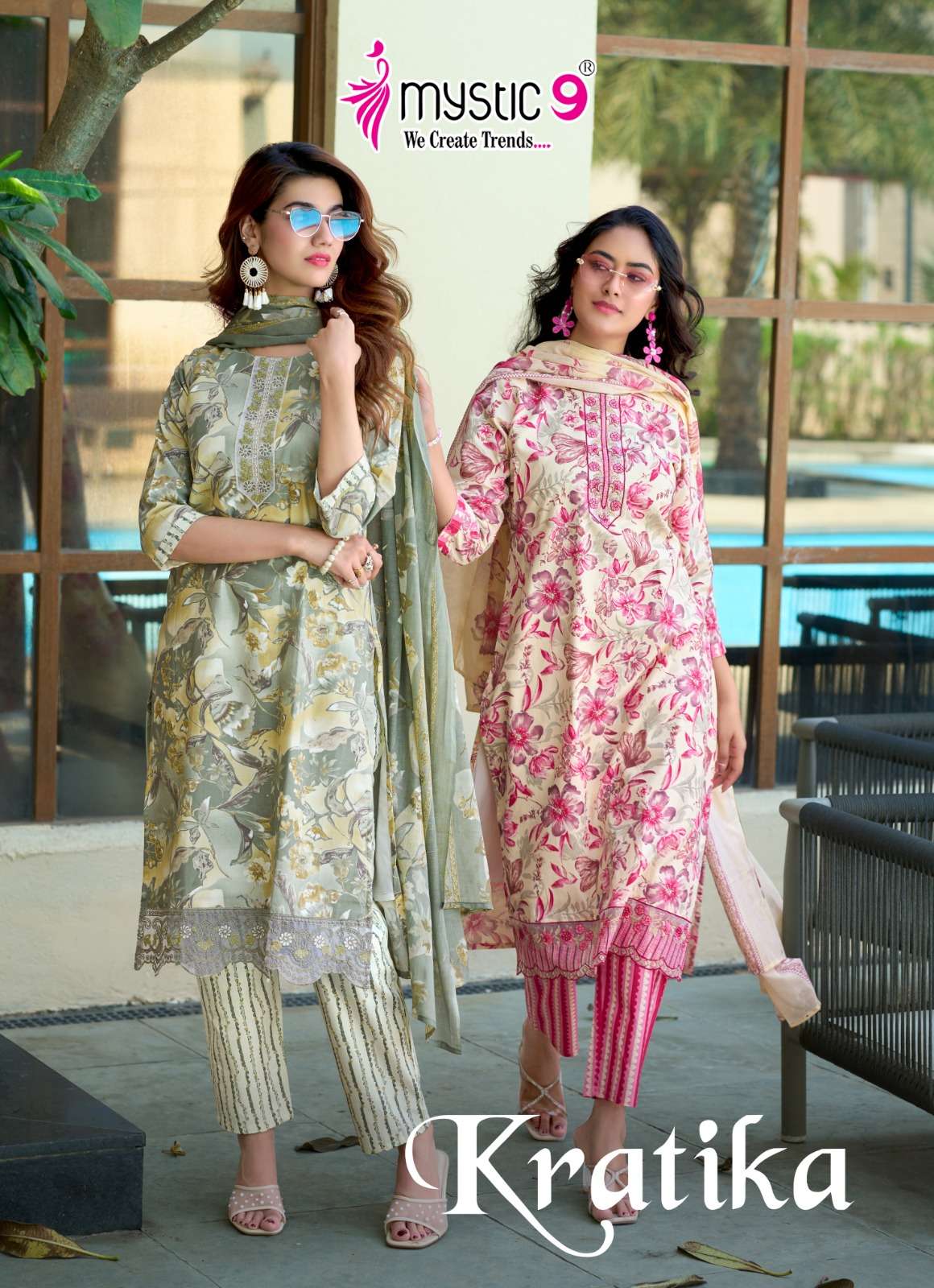 MYSTIC 9 KURTI KRATIKA VOL 1 PRINTED KURTI WHOLESALER 