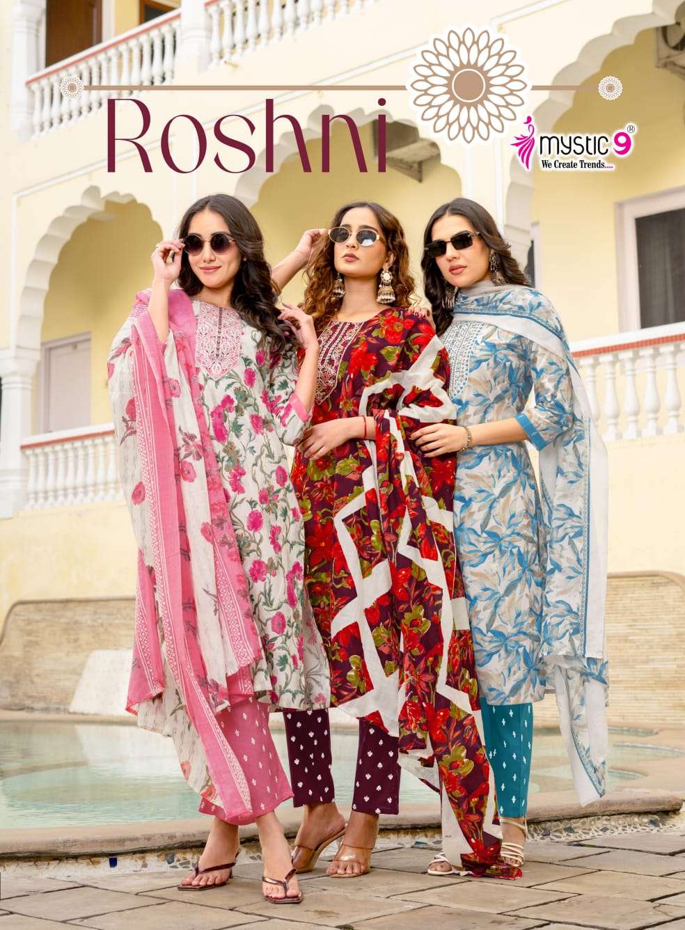 MYSTIC 9 KURTI ROSHNI VOL 1 PRINTED KURTI WHOLESALER 